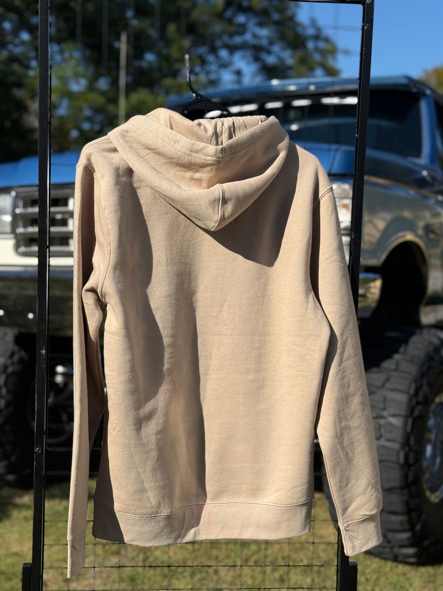 Desert Tan with Black Logo Hoodie