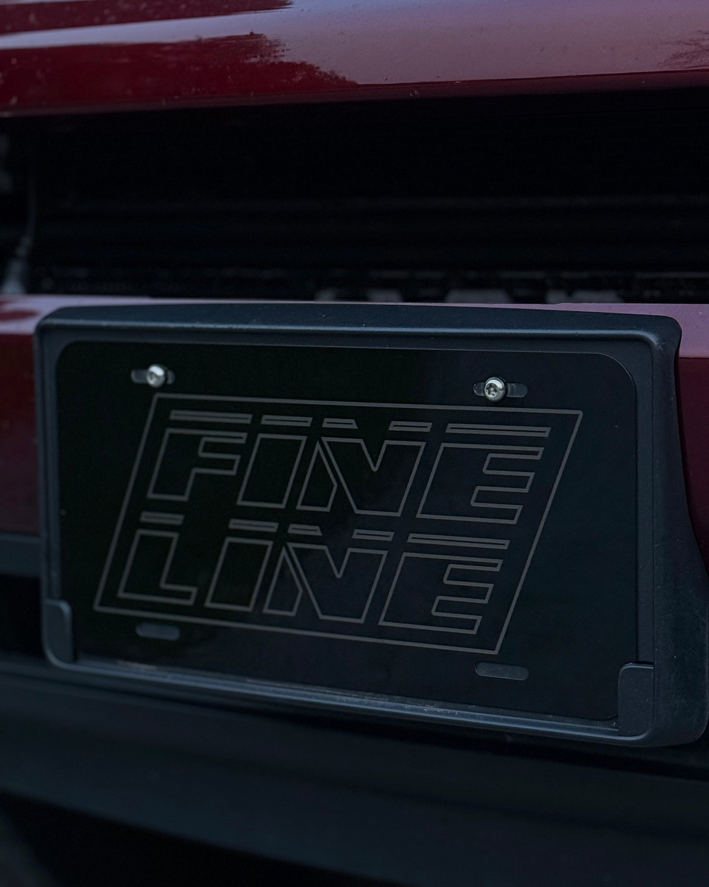 FINE LINE Engraved License Plates