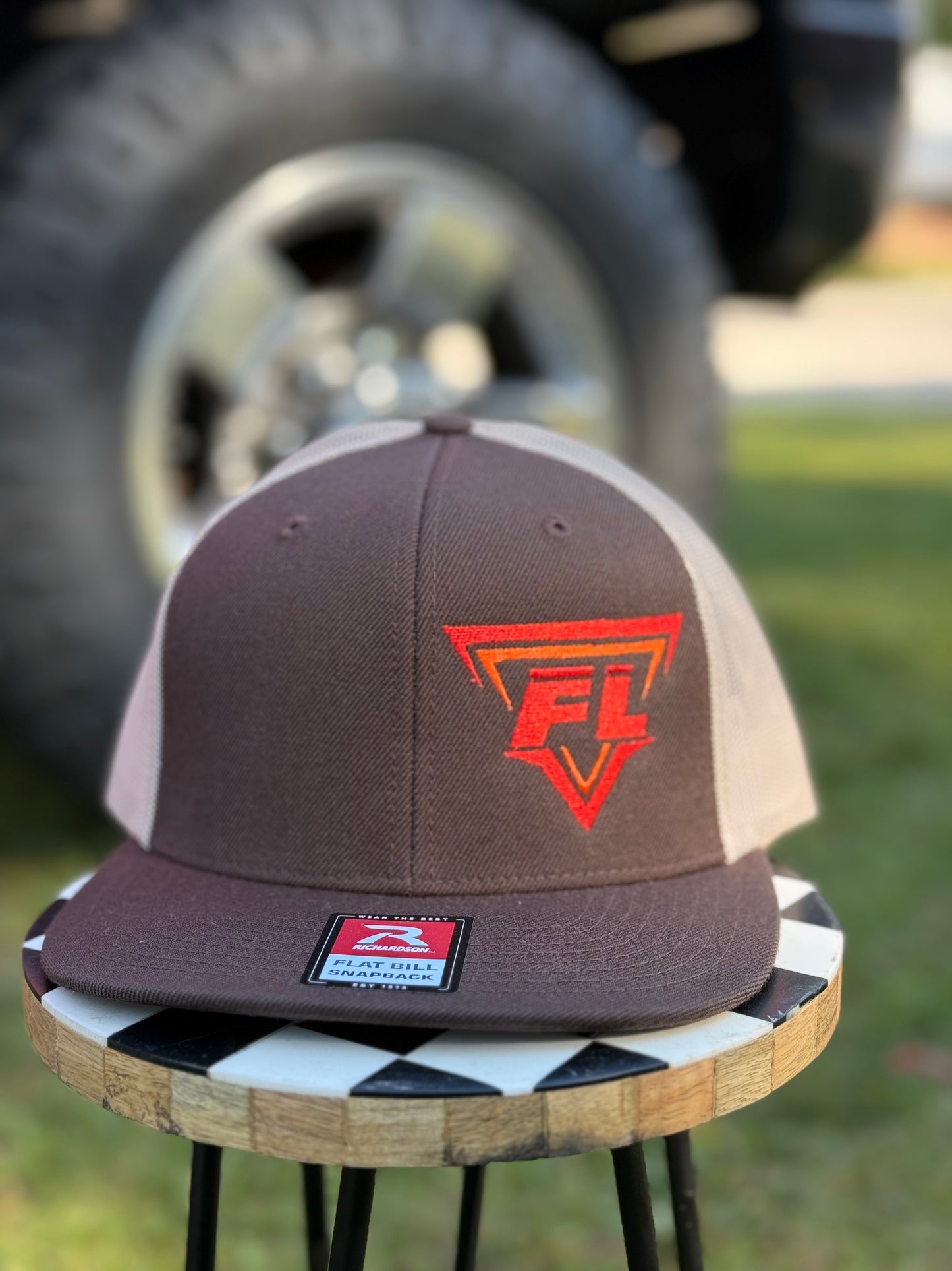 Brown and Orange FL Hat