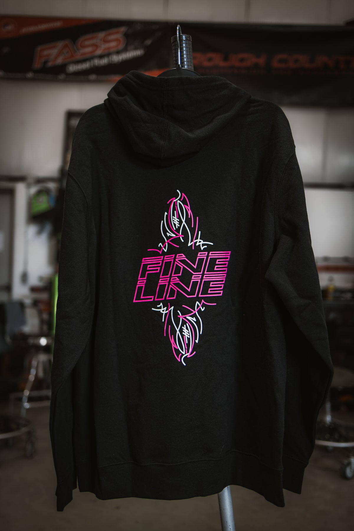 Pink Pinstripe Hoodie