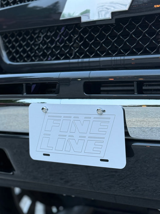 FINE LINE Engraved License Plates