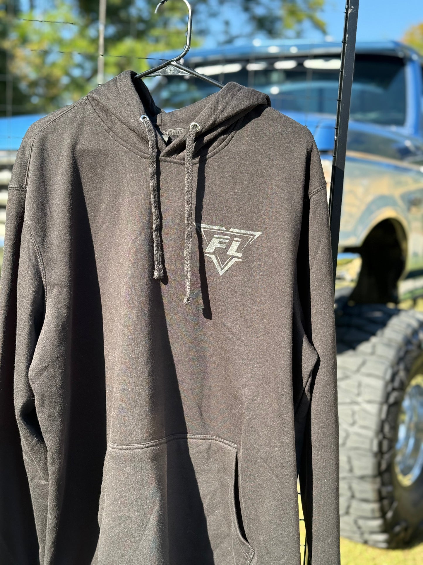 Black Shadow Logo Hoodie